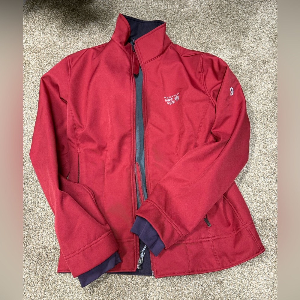 Red Softshell Mountain Hardware Jacket Euc Women’… - image 1